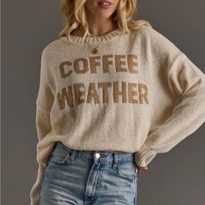 Panache Apparel Cozy Beige 'Coffee Weather' Sweater